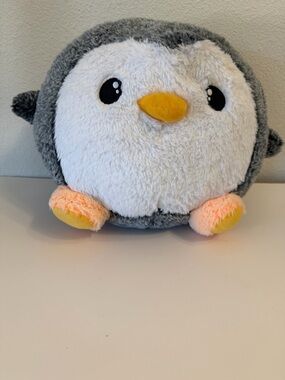 Fiesta Toys Cutie Beans Gumballs penguin plush- Gray, White & Yellow